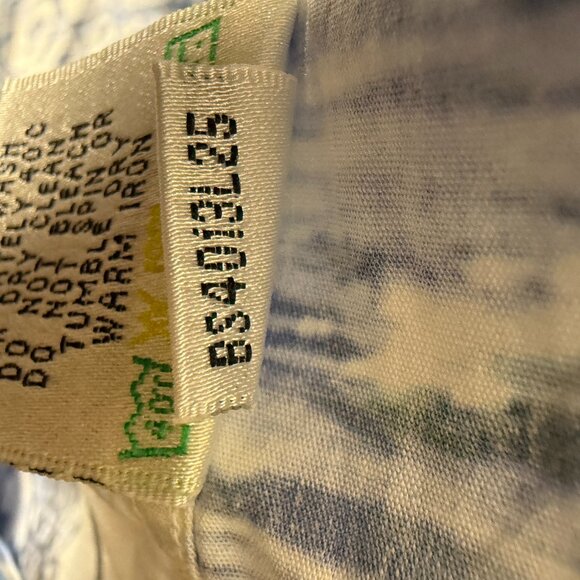 RARE: Bugatchi 3X Long Sleeve Button Up Shirt Blue White Venice Scene - Picture 11 of 11